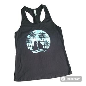 Bella + Canvas Island Cats racer back tank CatLadyBox Exclusive‎ women's
